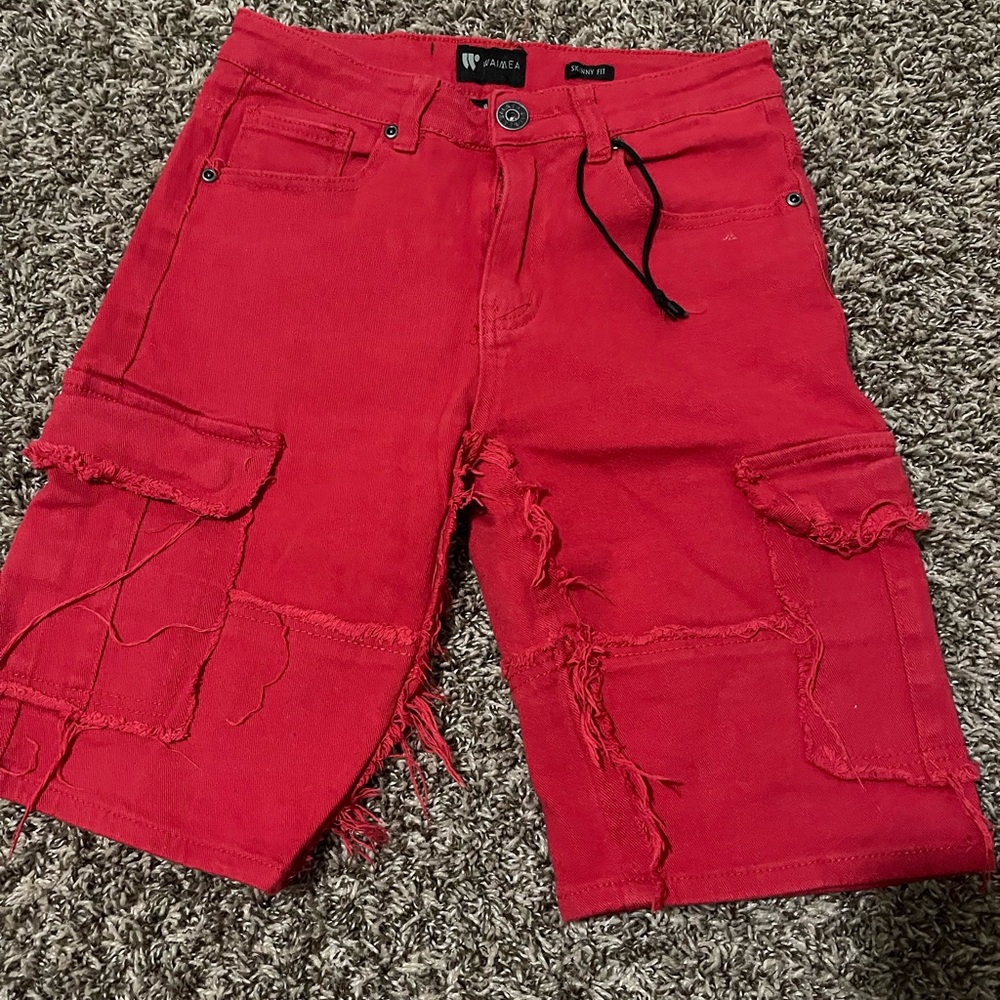 Polo by Ralph Lauren Men's Red Cargo Shorts